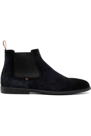santoni Suede Chelsea boots