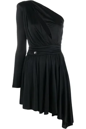 Philipp Plein Pleated one-shoulder dress