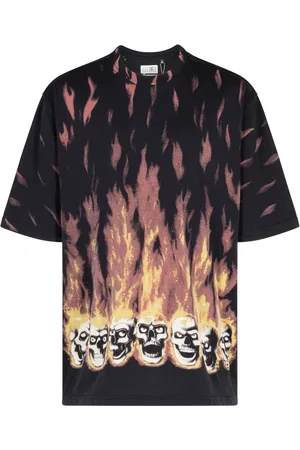 Supreme X MM6 Maison Margiela flame-print T-shirt