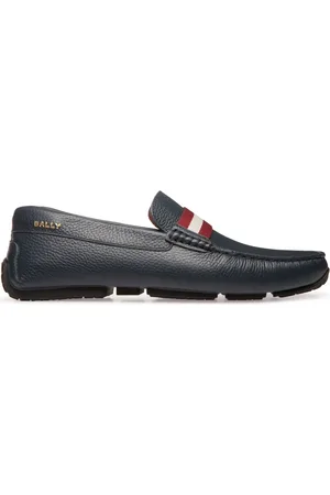 Bally Pilot Driver in Grained Leather wide foot morphology