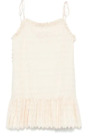 PNK Zigzag pattern mini dress