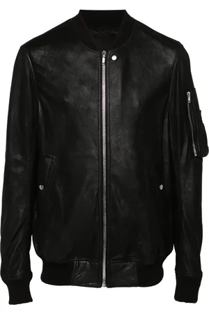 Rick Owens Leather bomber jacket