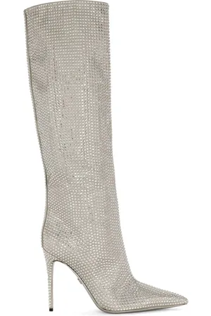 Dolce & Gabbana KIM DOLCE&GABBANA rhinestone-embellished satin boots