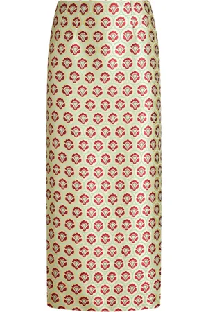 Etro Floral-jacquard pencil skirt