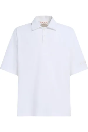 Marni Logo-patch cotton polo shirt