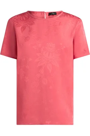 Etro Floral-jacquard T-shirt