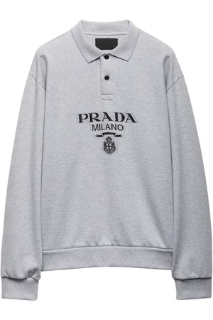 Prada Jacquard-knitted logo polo shirt