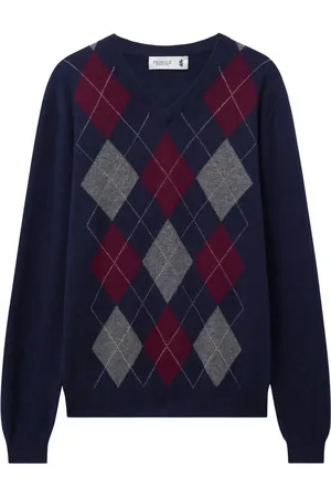 PRINGLE OF SCOTLAND Argyle cashmere jumper