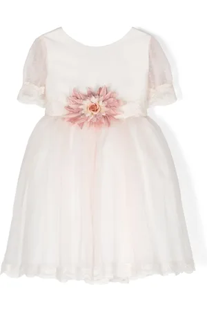 Amaya Floral-appliqu?? tulle dress