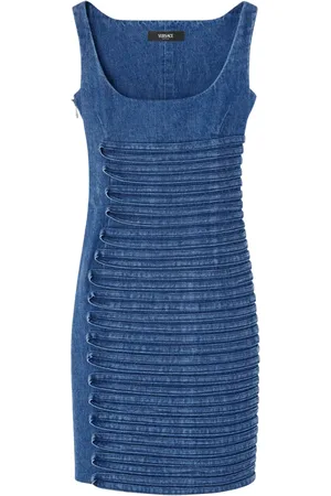 VERSACE Denim mini dress