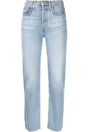 RE/DONE Stove Pipe high-rise straight jeans