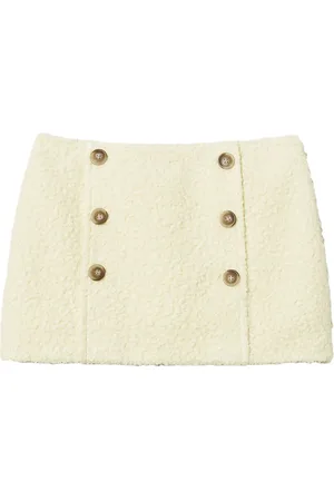 Twin-Set Textured-finish mini skirt