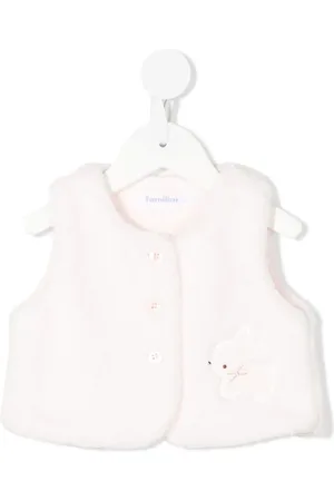Familiar Rabbit-patch sleeveless waistcoat