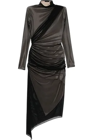MUGLER Asymetrical double-layered dress