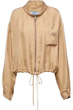 Prada Triangle-logo silk jacket