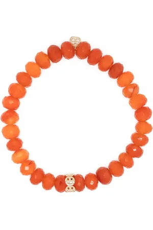 Sydney Evan 14kt yellow gold Pure Happy carnelian bracelet