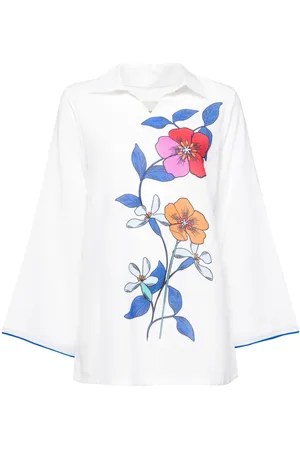 Bambah Hibiscus linen tunic