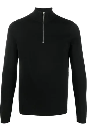 Sandro Half-zip wool jumper