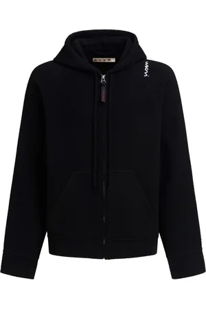 Marni Logo-embroidered hooded jacket
