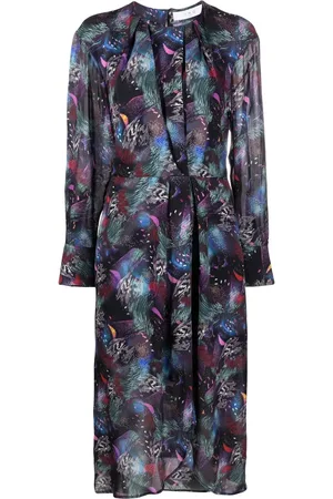 IRO All-over graphic-print midi dress