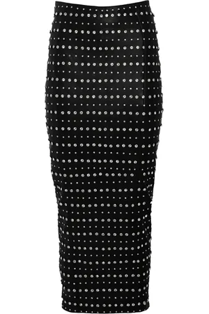 Retrofete Whitley high-waist leather skirt