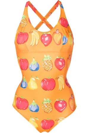 AMIR SLAMA All-over fruit-print swimsuit