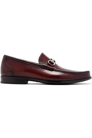 Magnanni Burnished-finish loafers