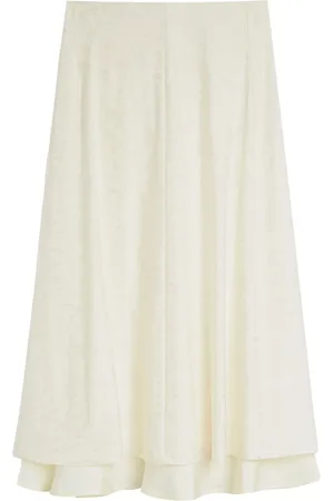 Jil Sander Floral-jacquard midi skirt