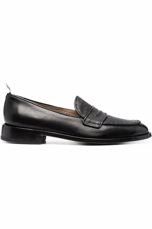 Thom Browne RWB-tag penny loafers