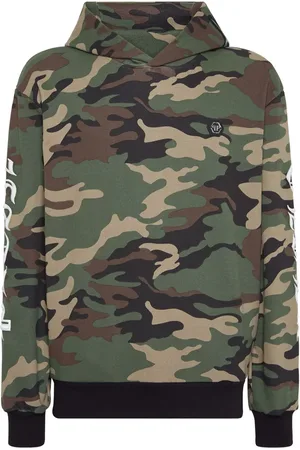 Philipp Plein Gothic Plein camouflage-pattern hoodie