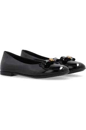 VERSACE Medusa-motif patent leather ballerinas