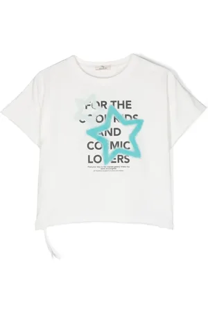Le pandorine Slogan-print jersey T-shirt