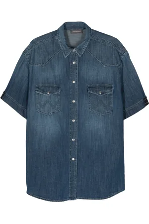 LORENA ANTONIAZZI Short-sleeve denim shirt