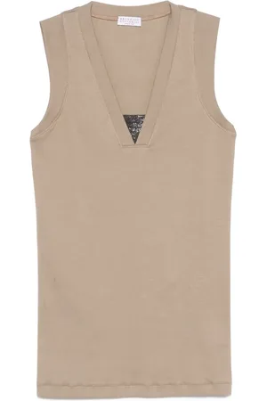 Brunello Cucinelli Monili-detail tank top