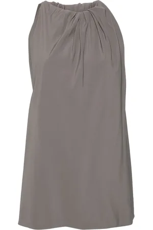 Rick Owens Gathered crepe tank top