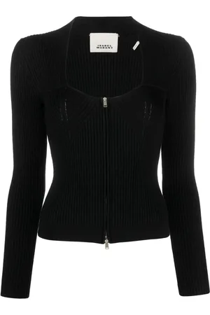 Isabel Marant Zelie ribbed zip-up cardigan