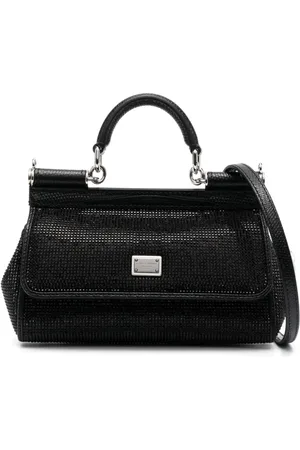 Dolce & Gabbana Small Sicily rhinestone-embellished shoulder bag