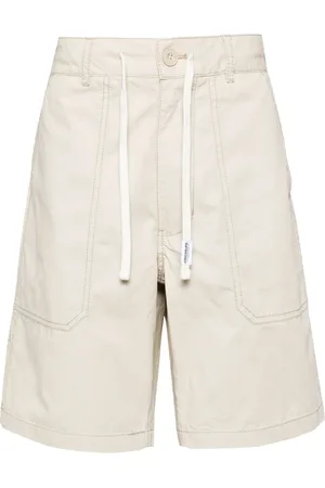 Chocoolate Drawstring-waist cotton shorts