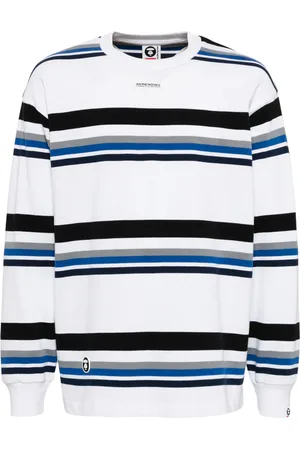 A Bathing Ape Horizontal-stripes long-sleeves T-shirt