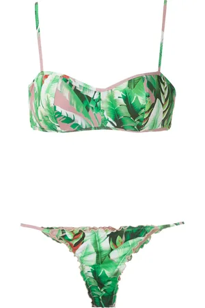 AMIR SLAMA Flower print bikini set