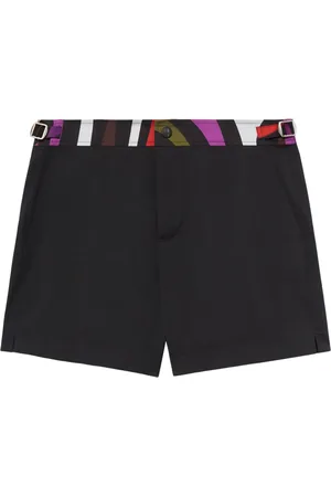 Puccini Marmo-print swim shorts