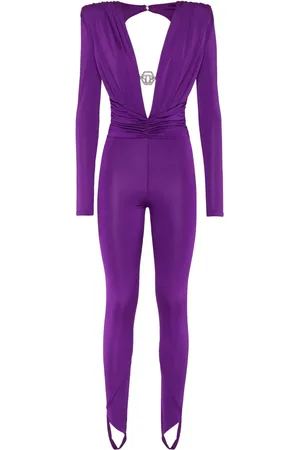 Philipp Plein Shoulder Padded bodycon-design jumpsuit
