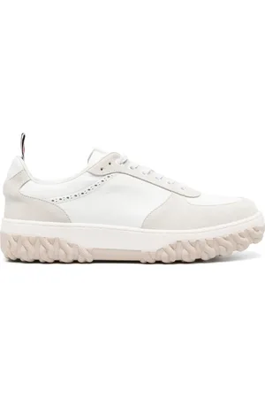 Thom Browne Letterman panelled lace-up sneakers
