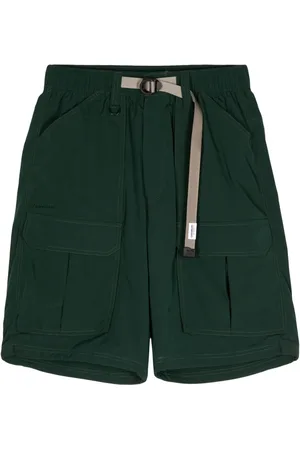 Chocoolate Logo-patch belted cargo shorts