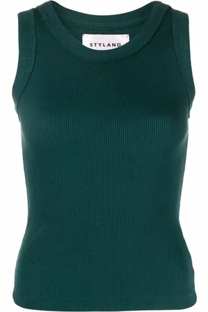 Styland Ribbed-knit vest top
