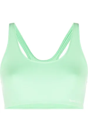 Sporty & Rich Scoop-neck sports bra