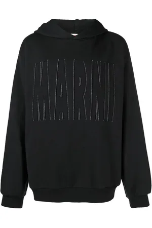 Marni Appliqu?? logo long-sleeve hoodie