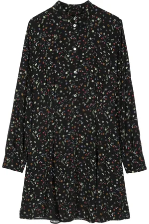 Paul Smith Floral-print stripe-detail dress