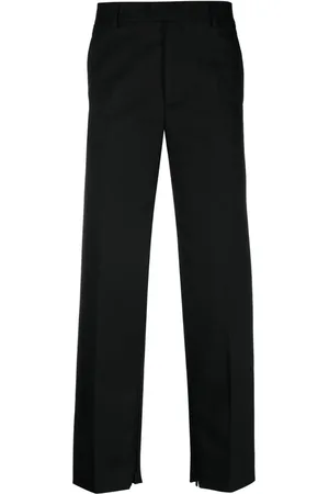 OFF-WHITE Logo-embroidered tailored trousers