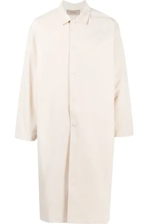 FEAR OF GOD Spread-collar buttoned trench coat
